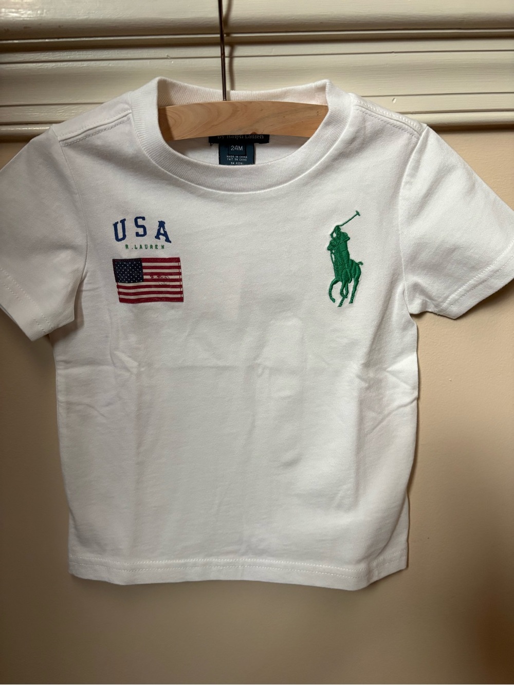 NWT Polo Ralph Lauren Big Pony Flag Tee Shirt